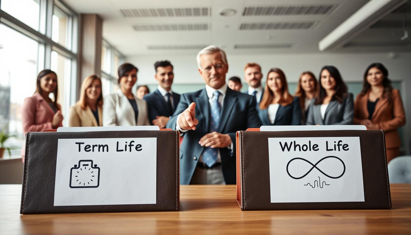 Term life insurance vs whole life